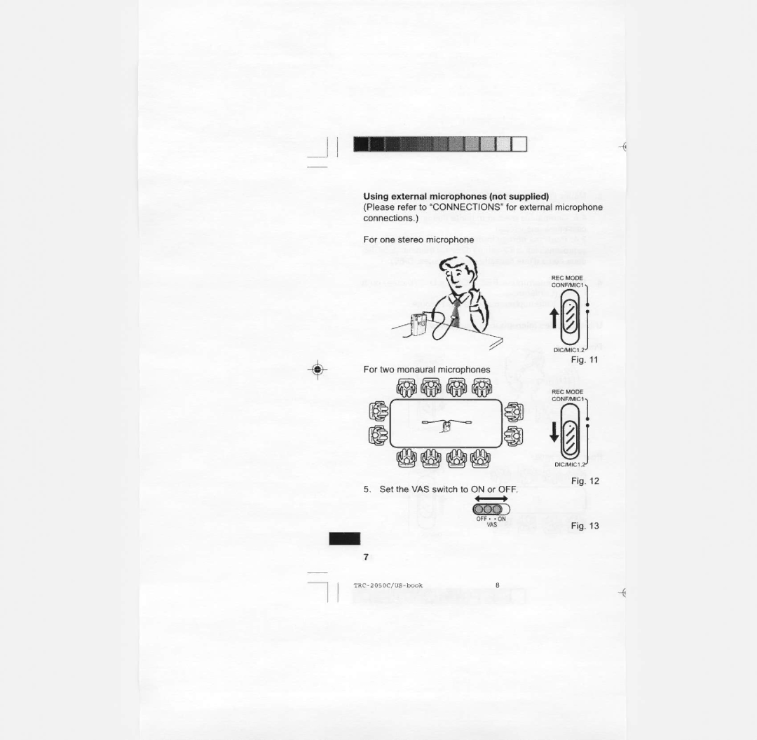 Sanyo TRC-2050C manual 