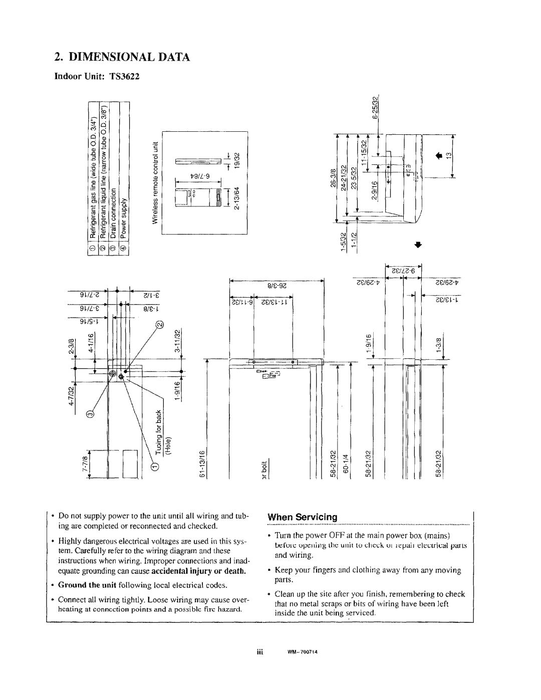 Sanyo TS3622, C3622 manual 