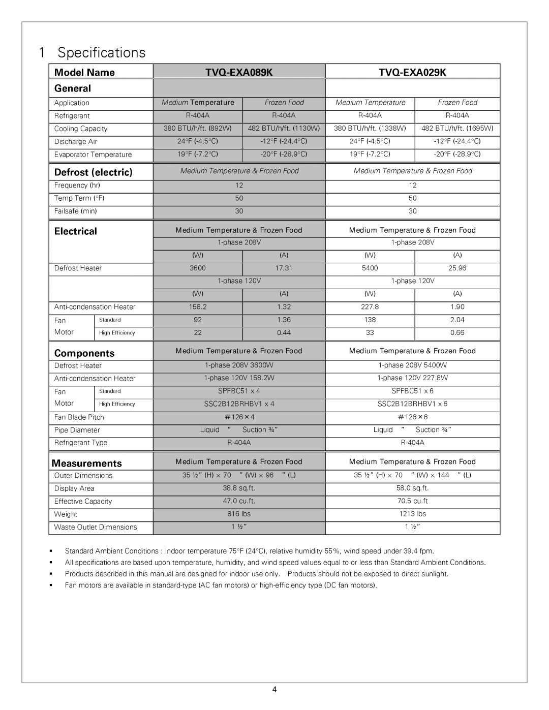 Sanyo TVQ-EXA029K. TVQ-EXACK service manual Specifications, TVQ-EXA089K TVQ-EXA029K 