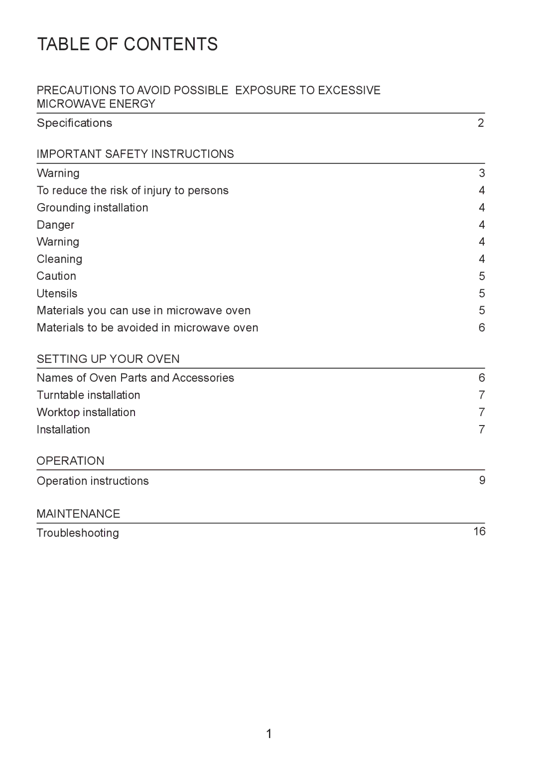 Sanyo UK2, em-c887B instruction manual Table of Contents 