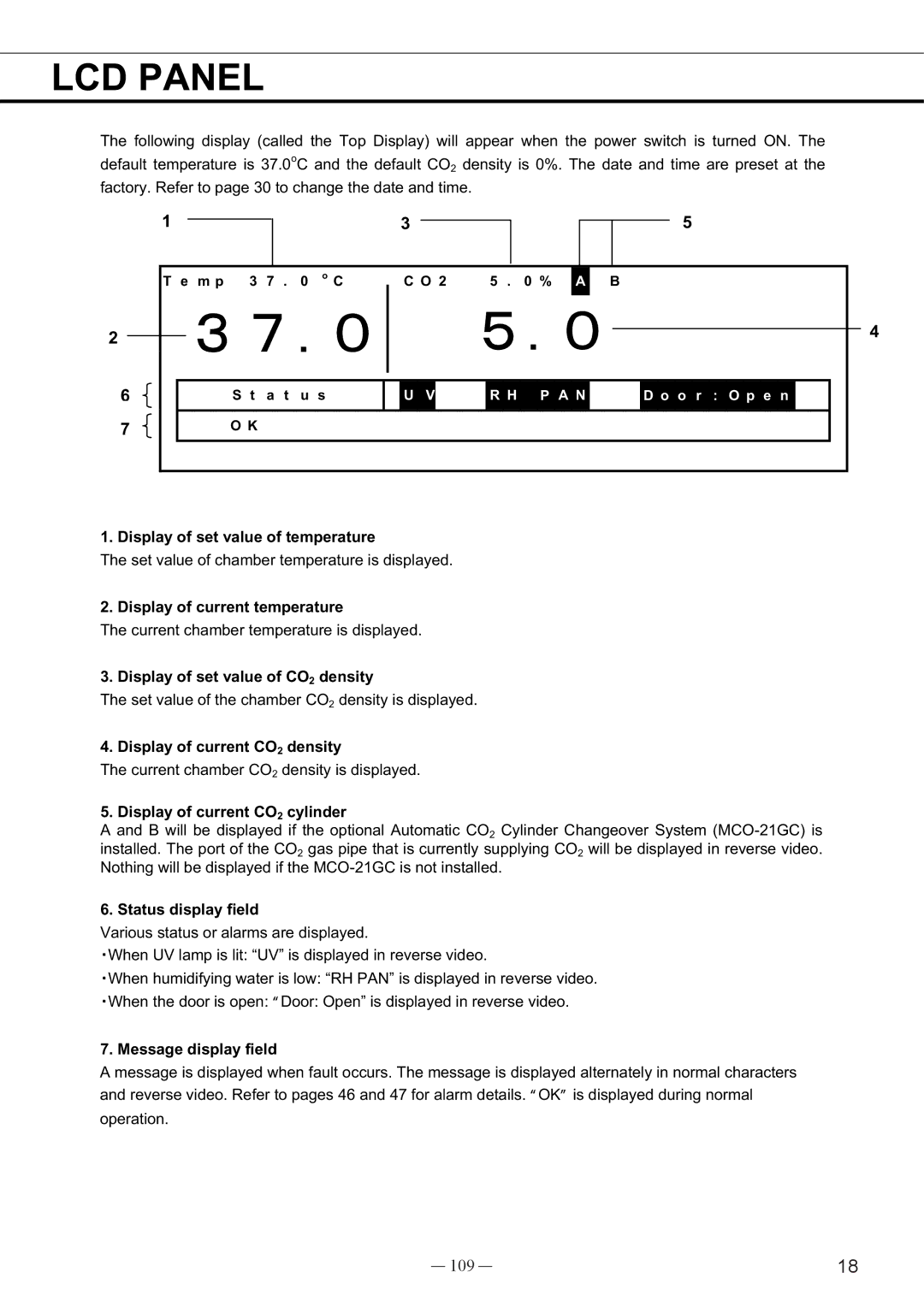 Sanyo MCO-19AIC, UV instruction manual 109 