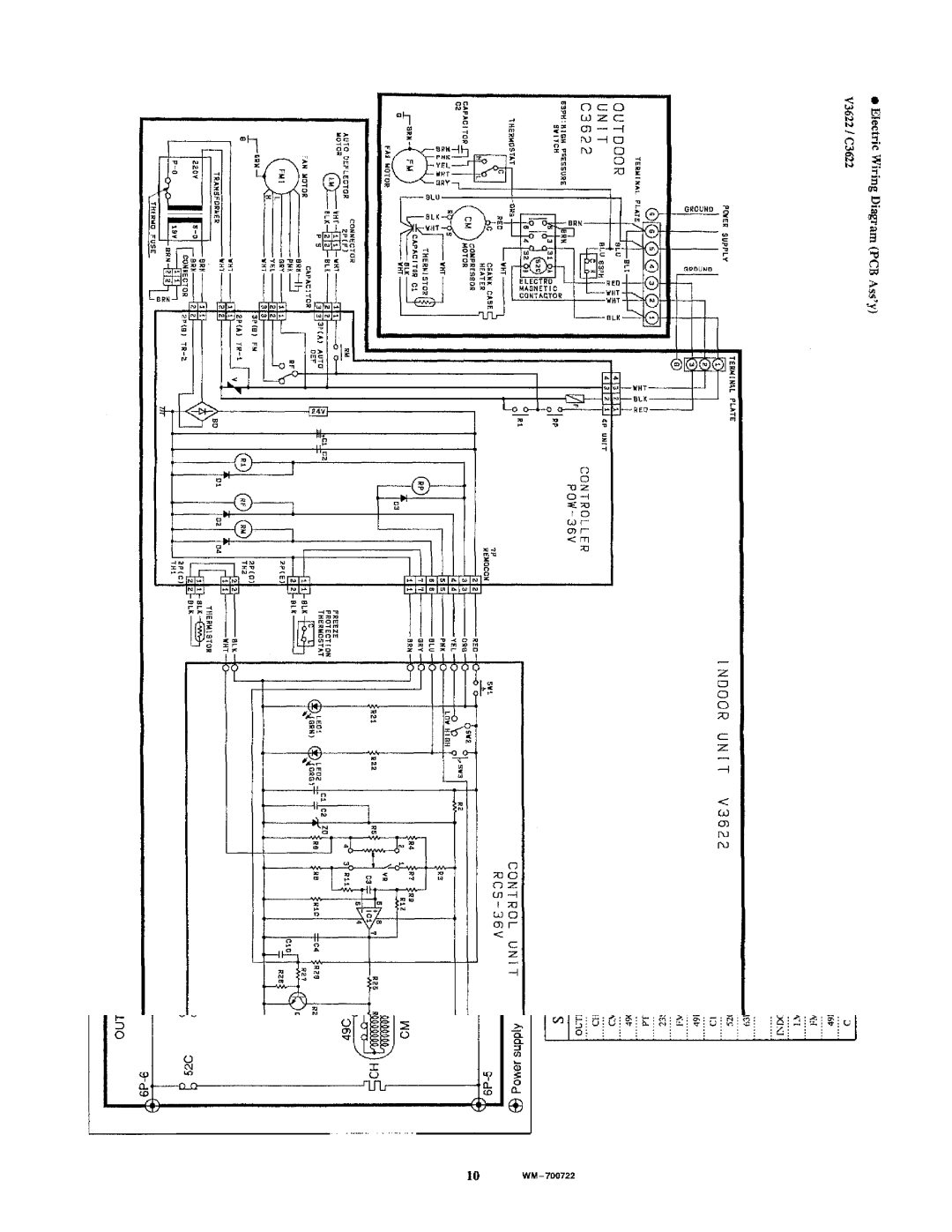 Sanyo V3622/C3622 manual 