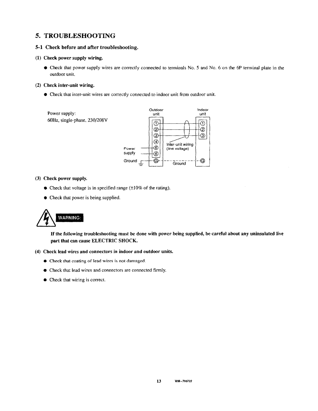 Sanyo V3622/C3622 manual 