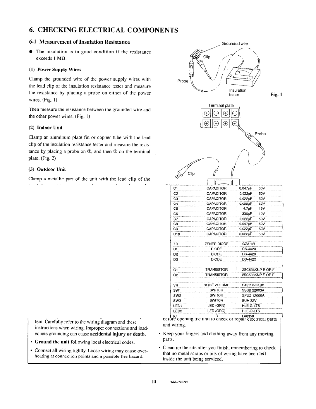 Sanyo V3622/C3622 manual 