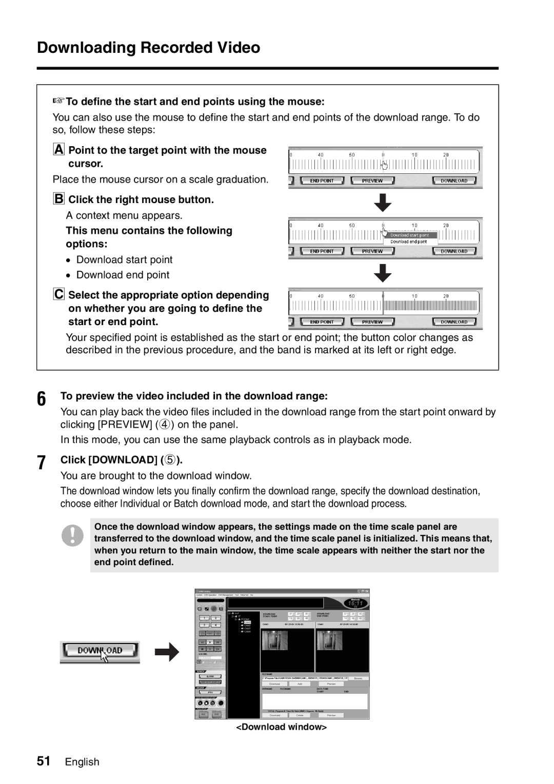 Sanyo VA-SW8000 To define the start and end points using the mouse, Point to the target point with the mouse cursor 