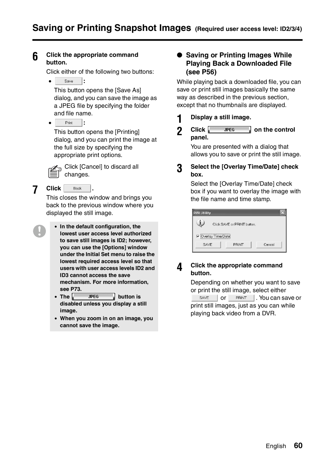 Sanyo VA-SW8000LITE instruction manual Box, Click the appropriate command, Button, Or print the still image, select either 