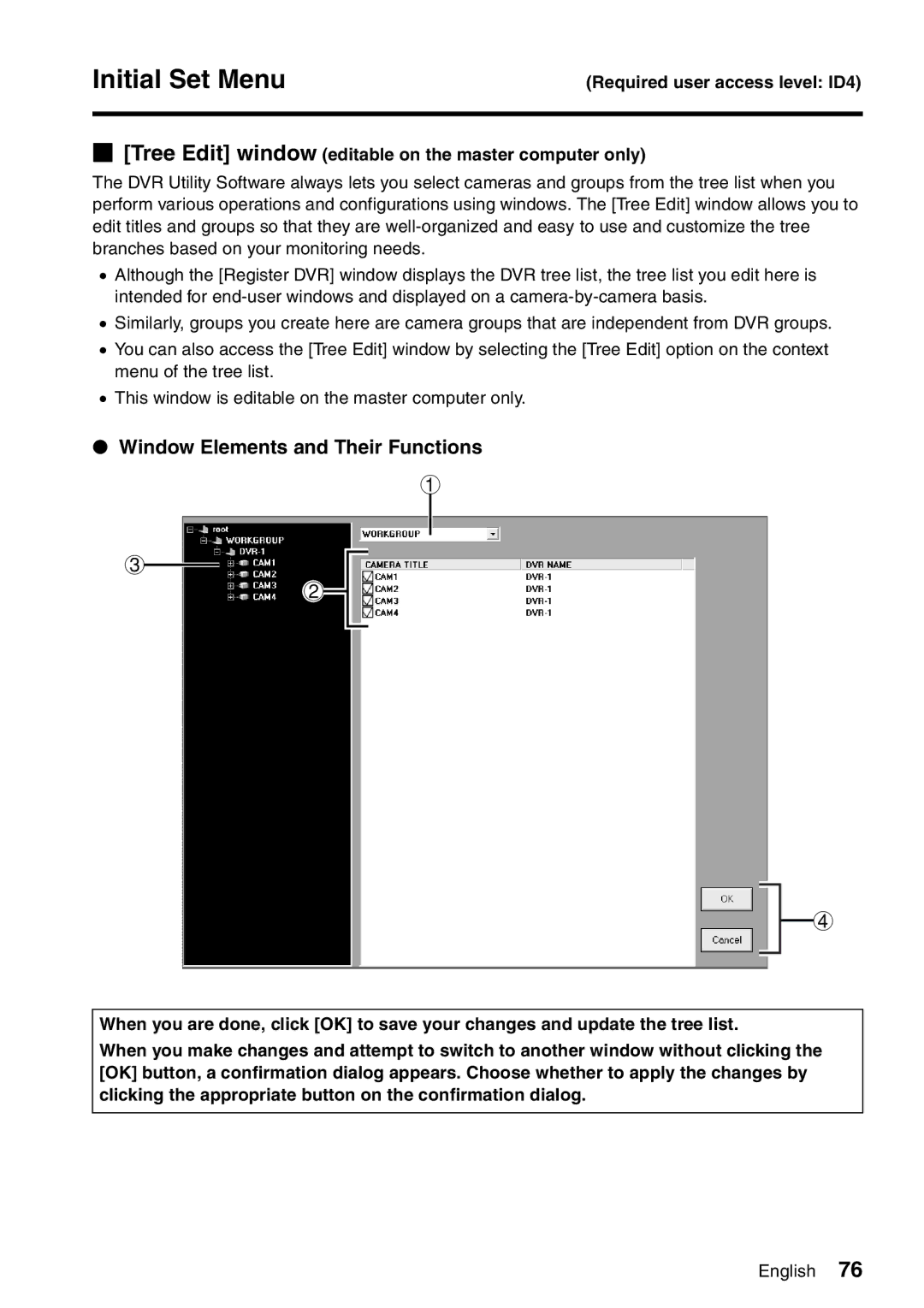 Sanyo VA-SW8000LITE instruction manual Window Elements and Their Functions 