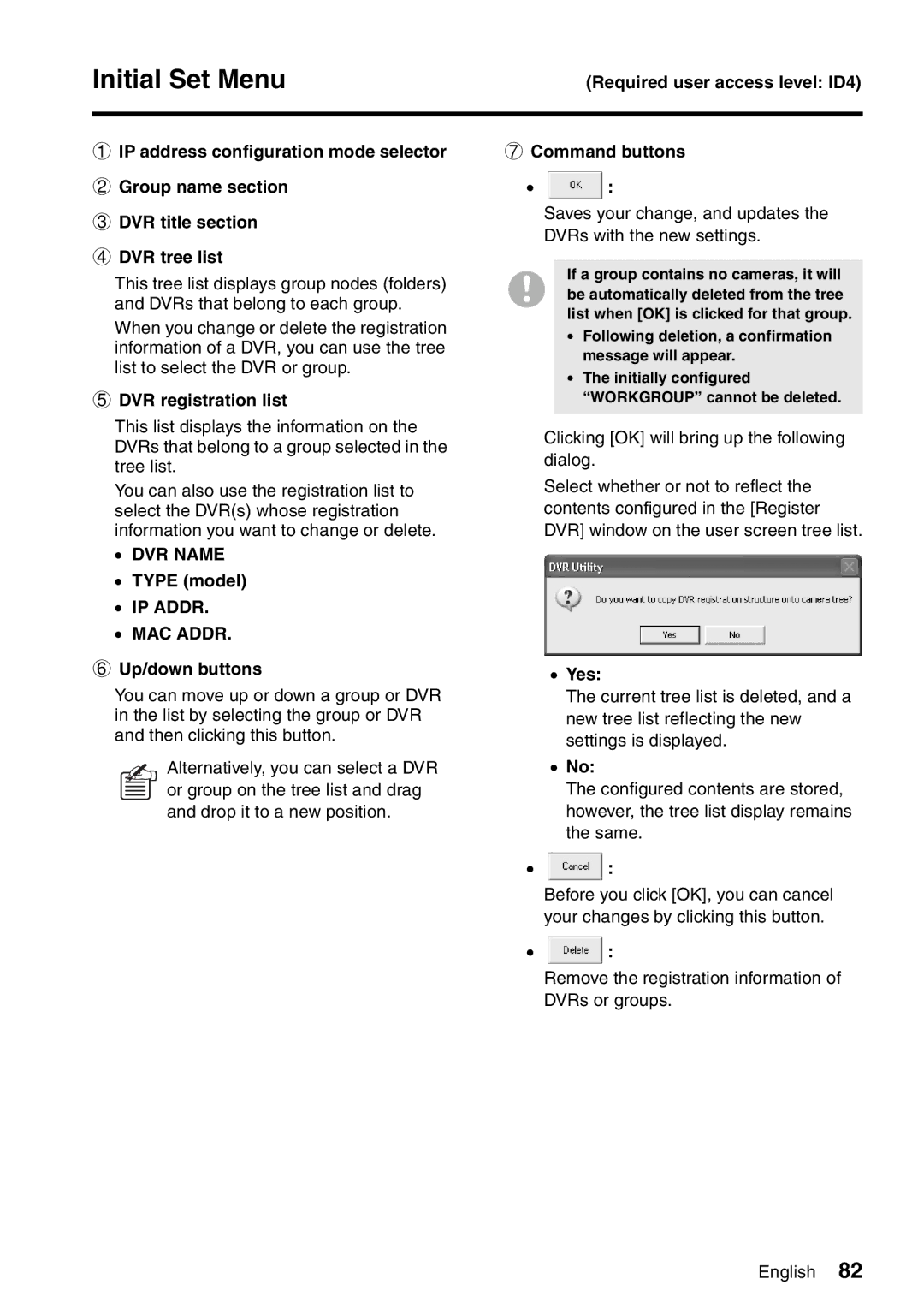 Sanyo VA-SW8000LITE instruction manual IP Addr MAC Addr 