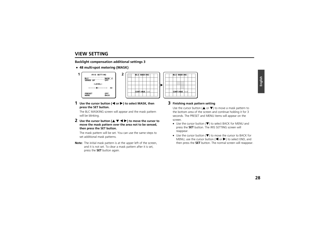 Sanyo vcc-zm300p instruction manual Use the cursor button j l d c to move the cursor to, Then press the SET button 