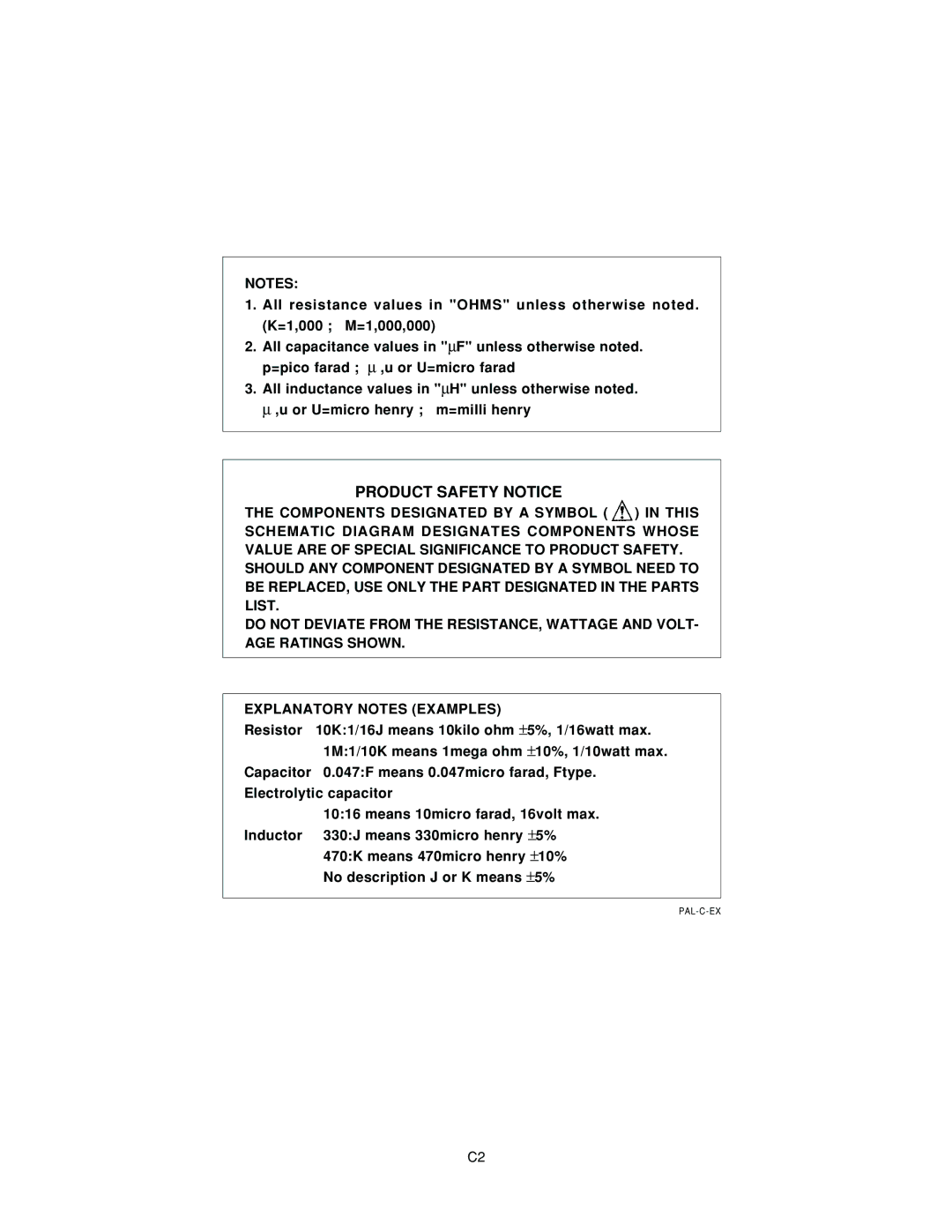 Sanyo VCC9615P service manual Product Safety Notice 