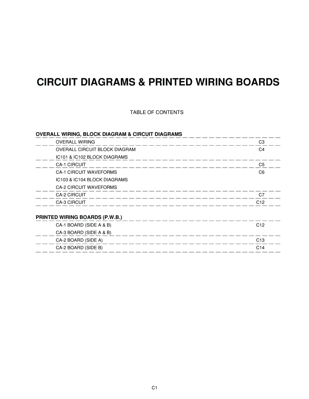 Sanyo VCC9615P service manual Overall WIRING, Block Diagram & Circuit Diagrams, Printed Wiring Boards P.W.B 