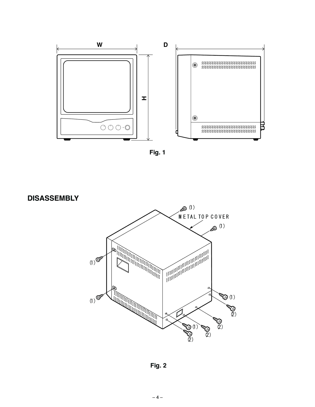 Sanyo VM-6615P, VM-6614 specifications Disassembly 