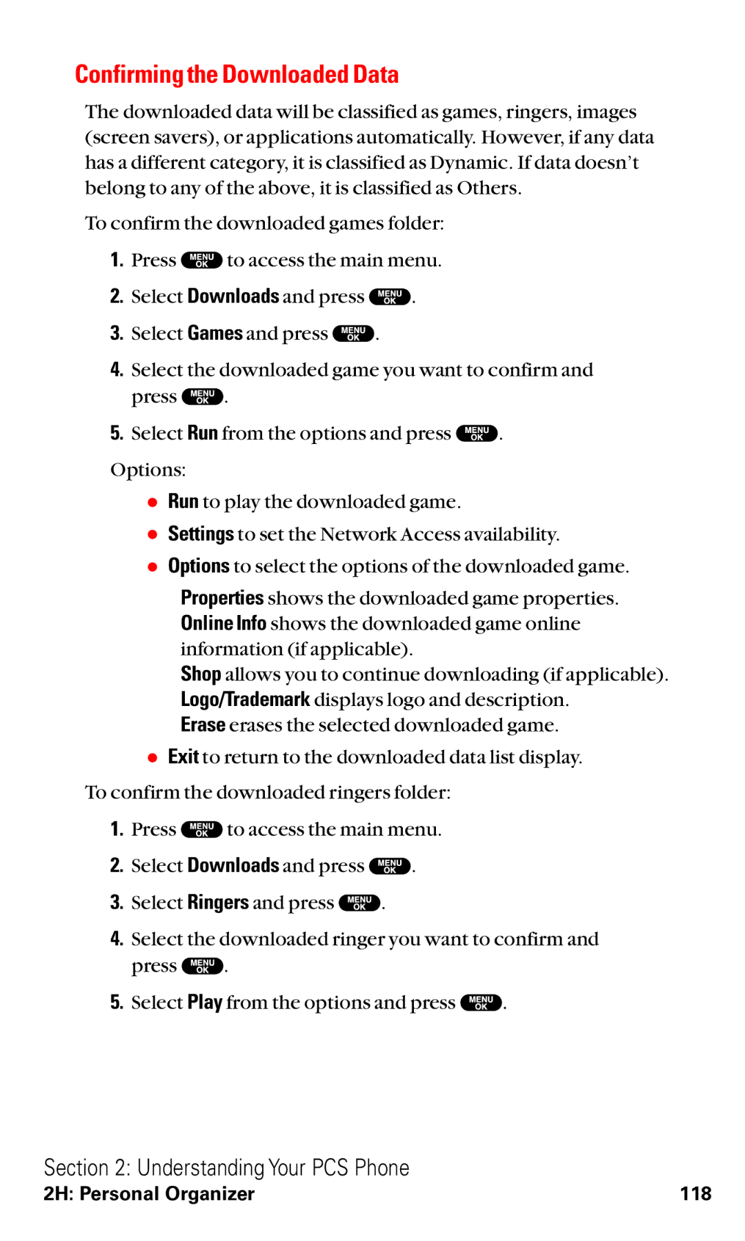 Sanyo VM4500 manual Confirming the Downloaded Data 