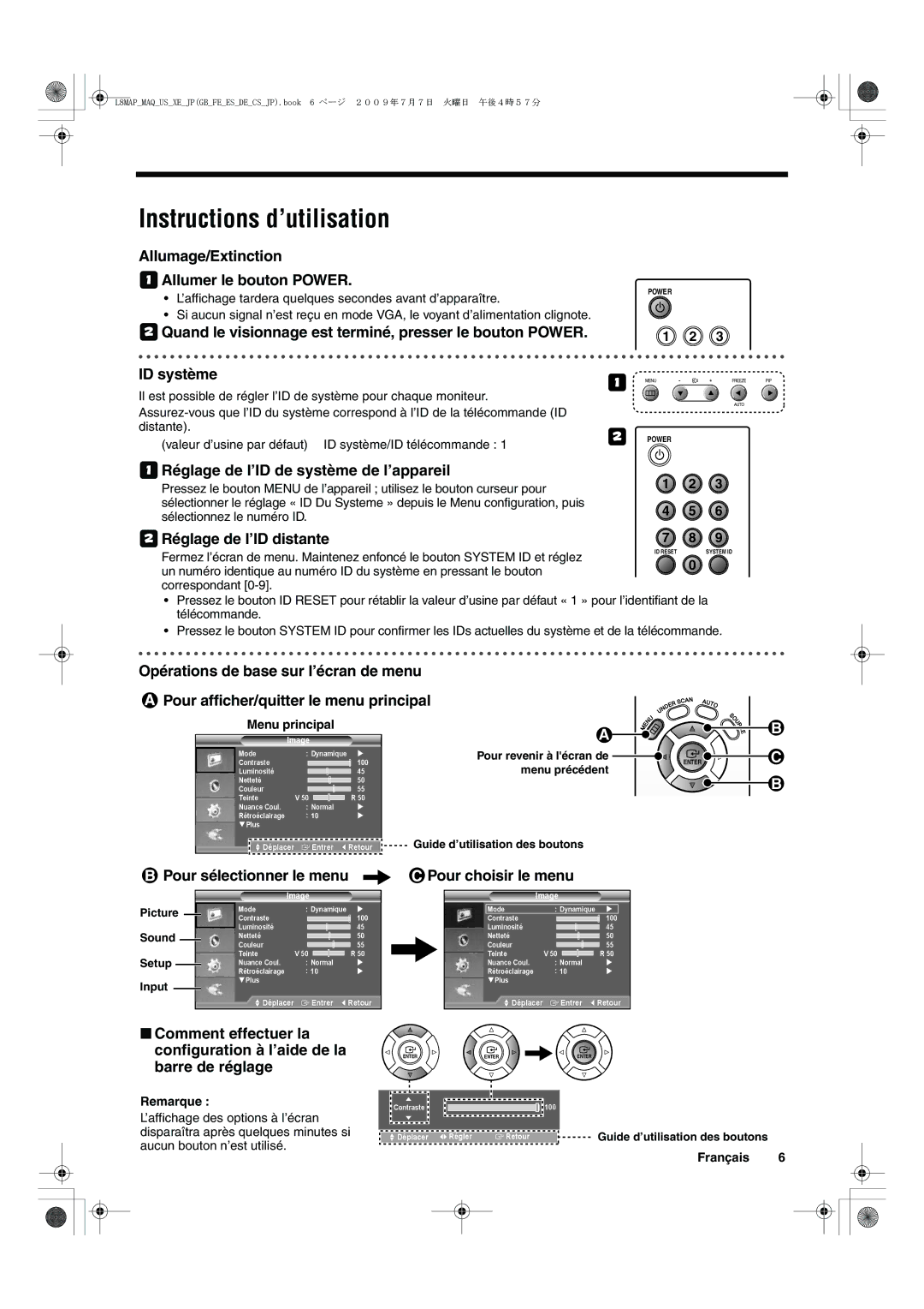 Sanyo VMC-L2619, VMC-L2617 instruction manual Instructions d’utilisation 