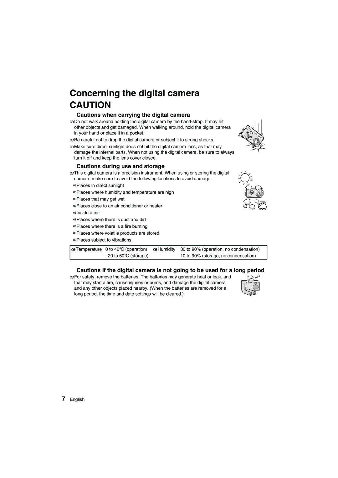 Sanyo VPC-AZ1E instruction manual Concerning the digital camera 