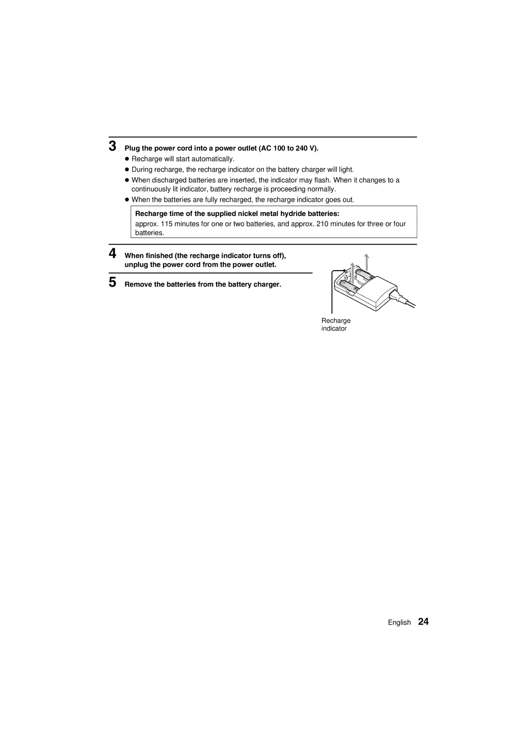 Sanyo VPC-AZ1E instruction manual Plug the power cord into a power outlet AC 100 to 240 