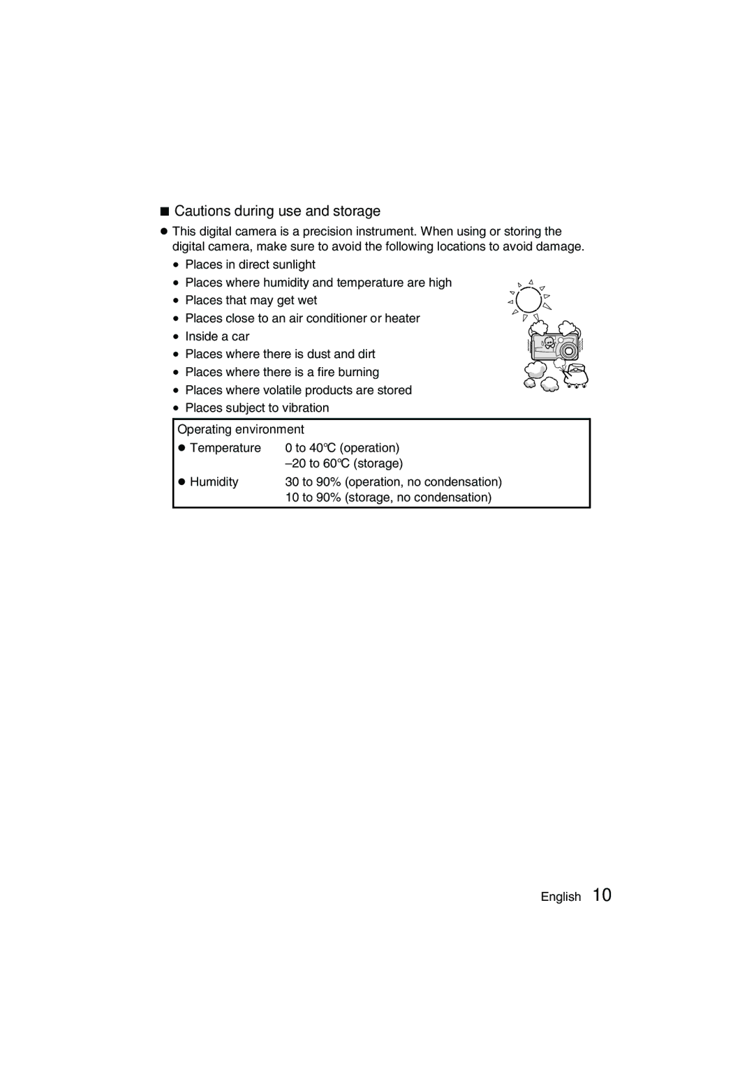 Sanyo VPC-AZ3 EX instruction manual Operating environment 