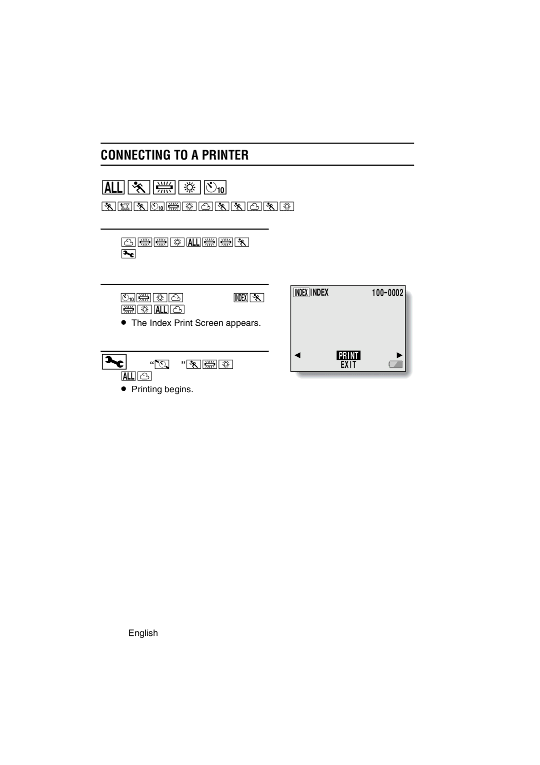 Sanyo VPC-C1 instruction manual Thumbnail prints index 