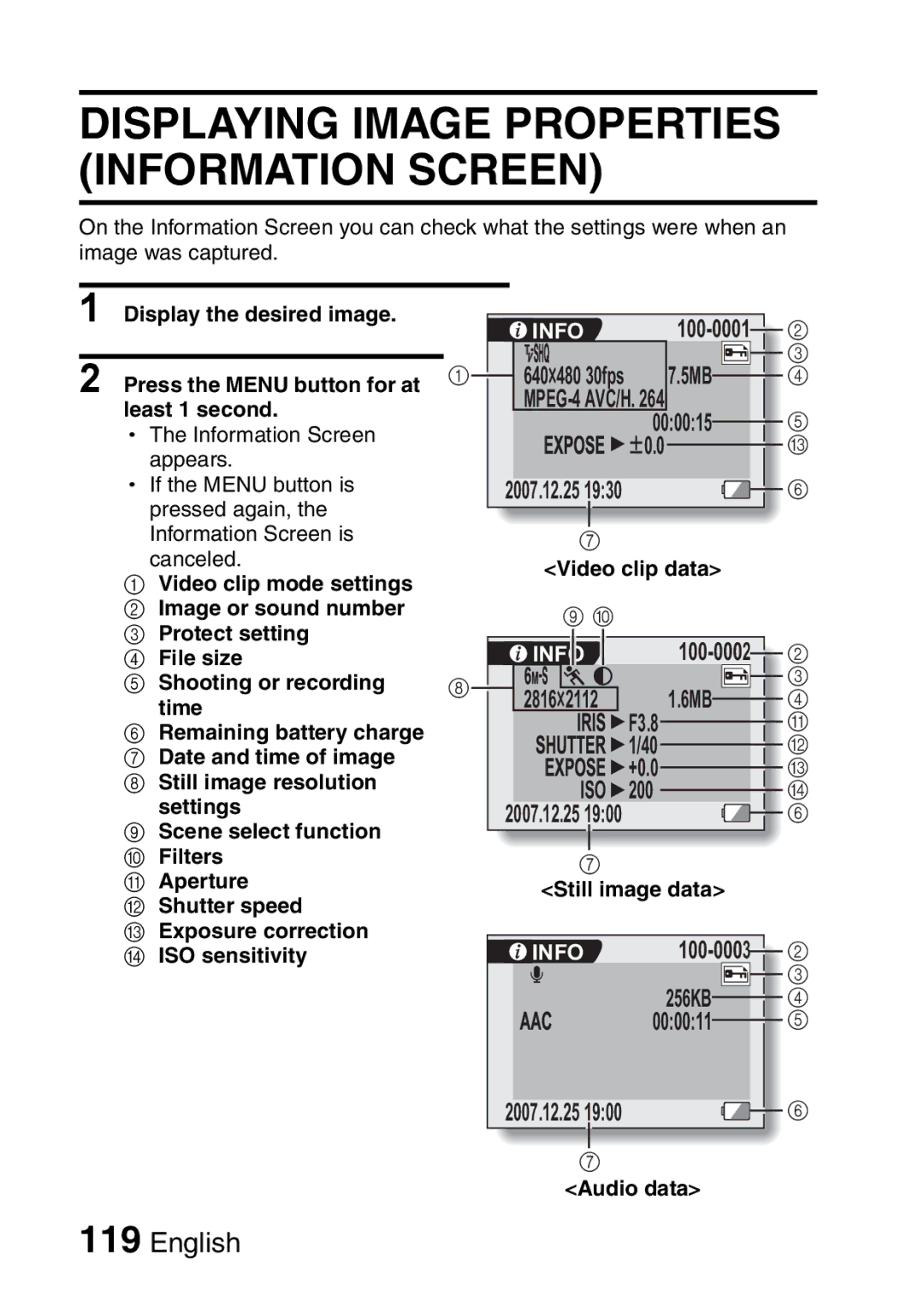 Sanyo VPC-CA65EX, VPC-CA65GX instruction manual Info 