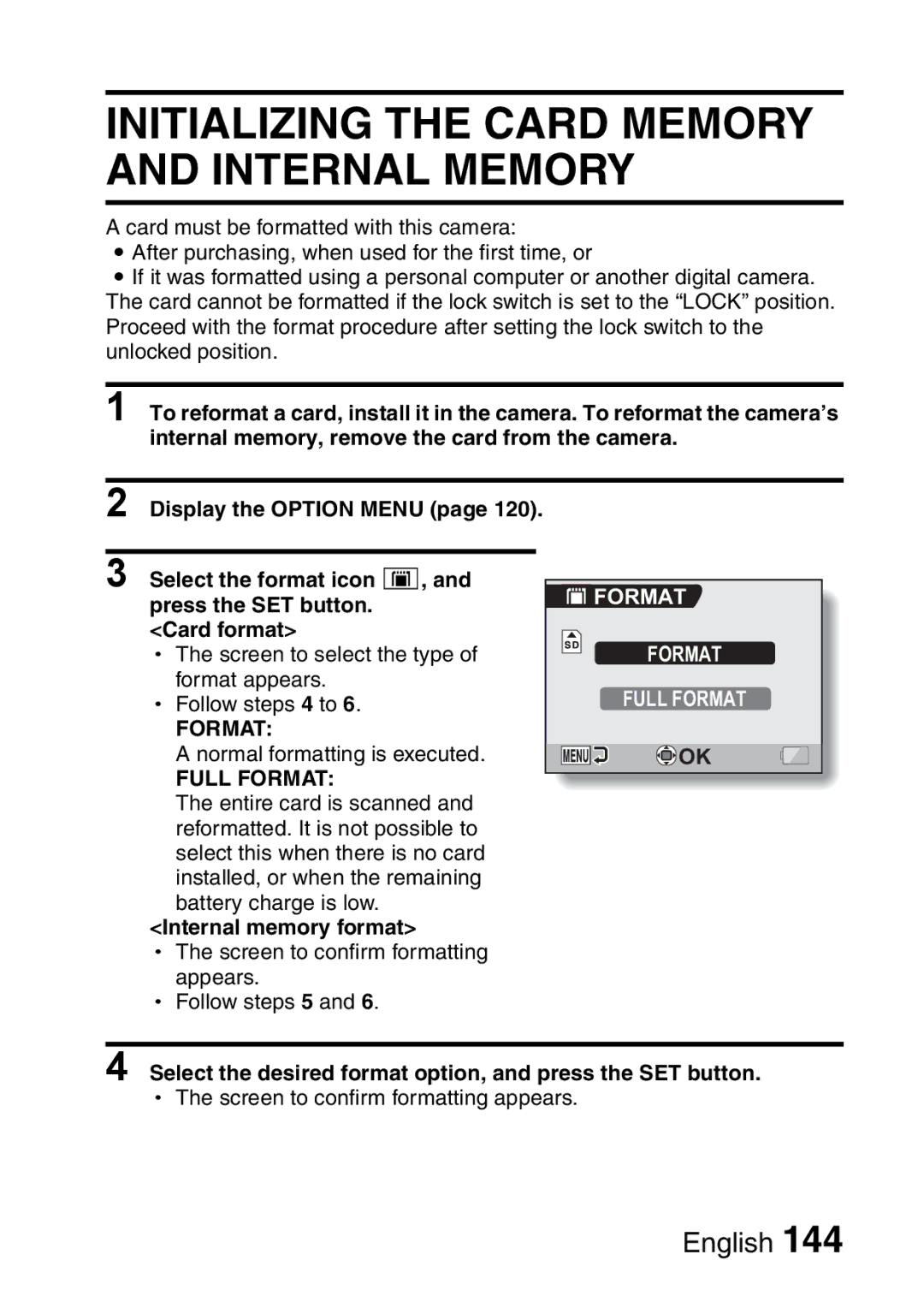 Sanyo VPC-CA65GX, VPC-CA65EX instruction manual Full Format 