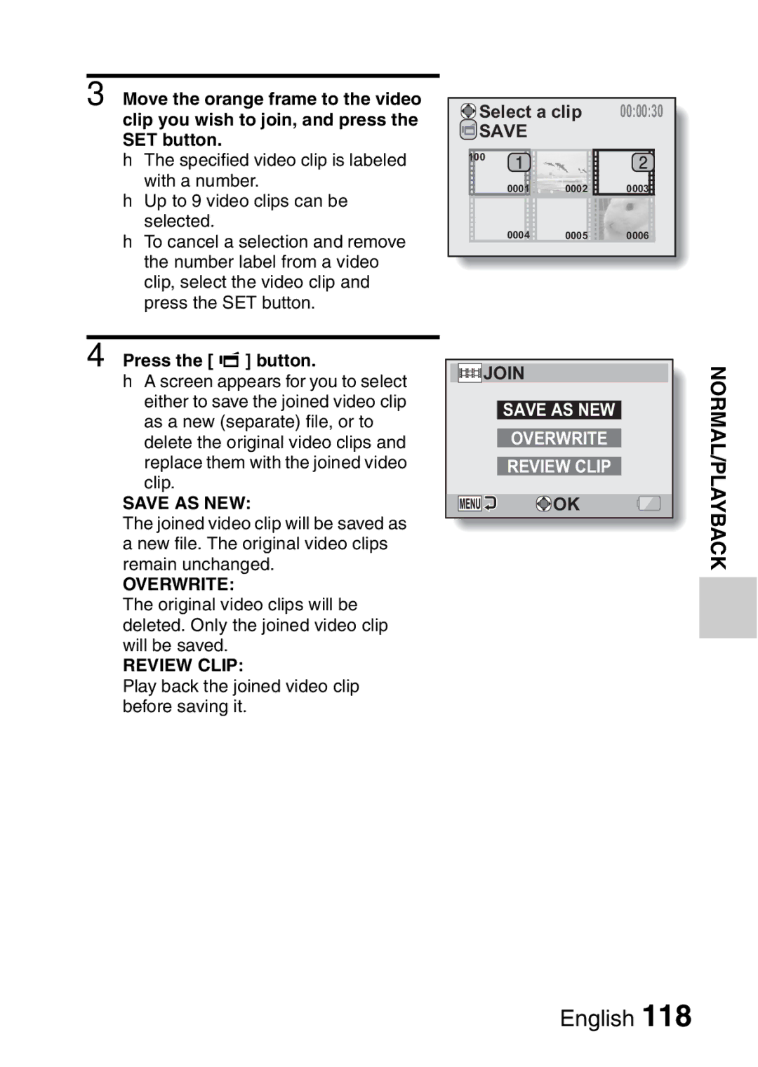 Sanyo VPC-CA8GX, VPC-CA8EX instruction manual Join 