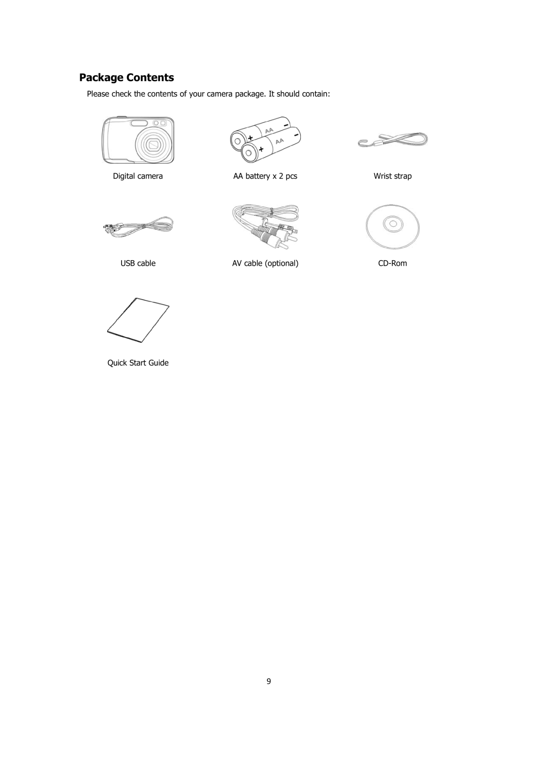 Sanyo VPC-E1414 instruction manual Package Contents 