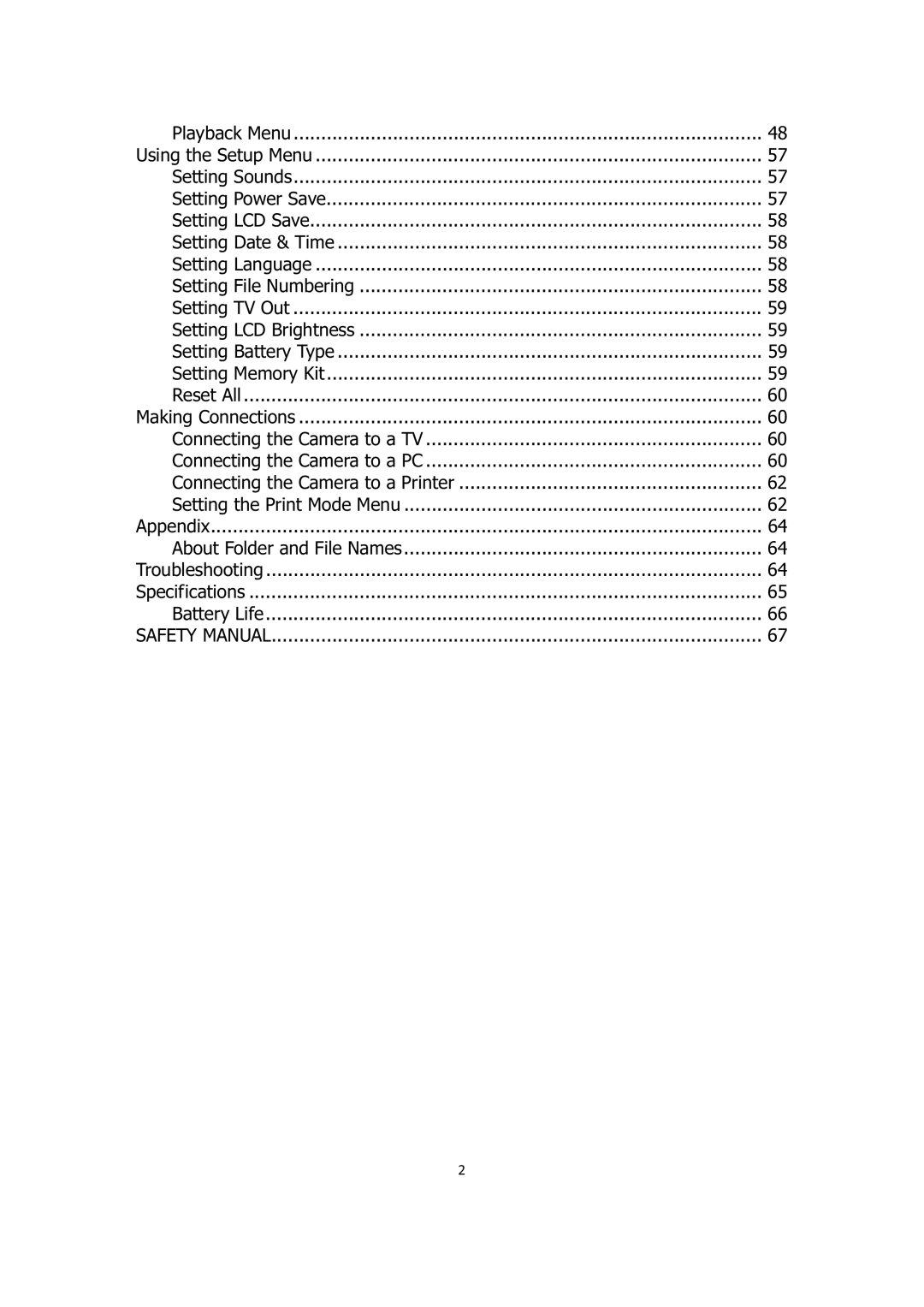 Sanyo VPC-E1414 instruction manual Playback Menu 