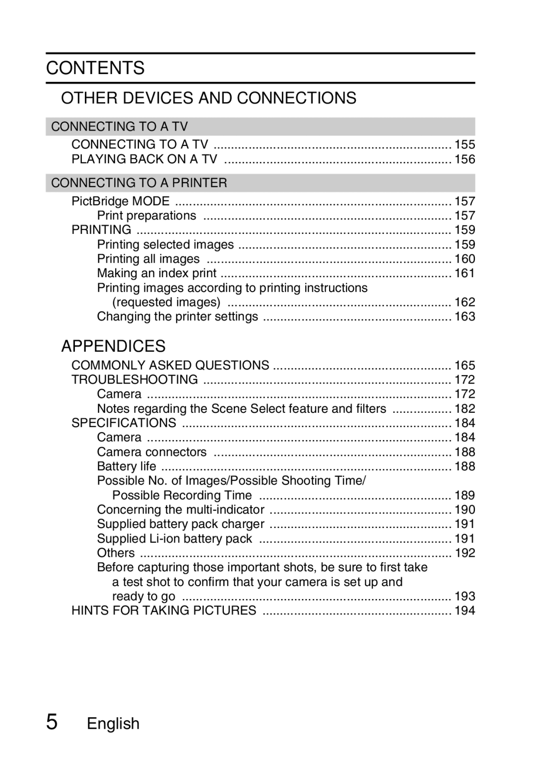 Sanyo VPC-E2 instruction manual „ Other Devices and Connections 