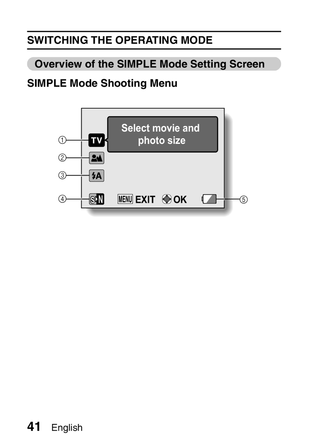 Sanyo VPC-E2 instruction manual Exit 