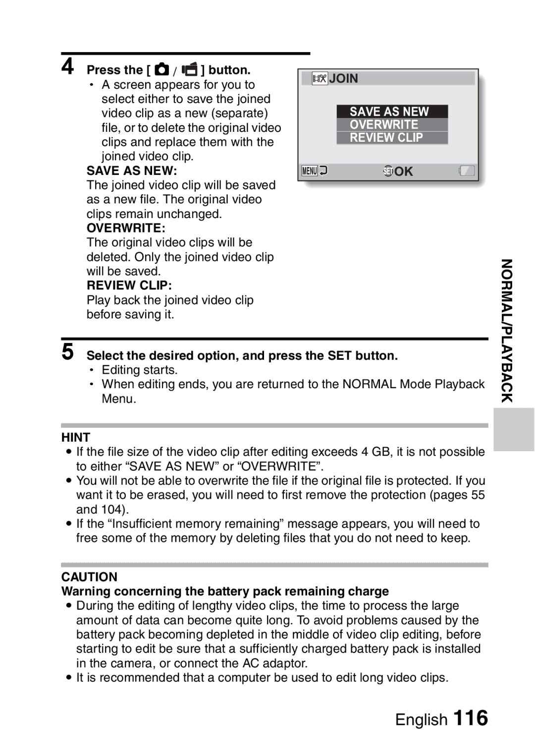 Sanyo VPC-FH1GX, VPC-FH1EX instruction manual Join 