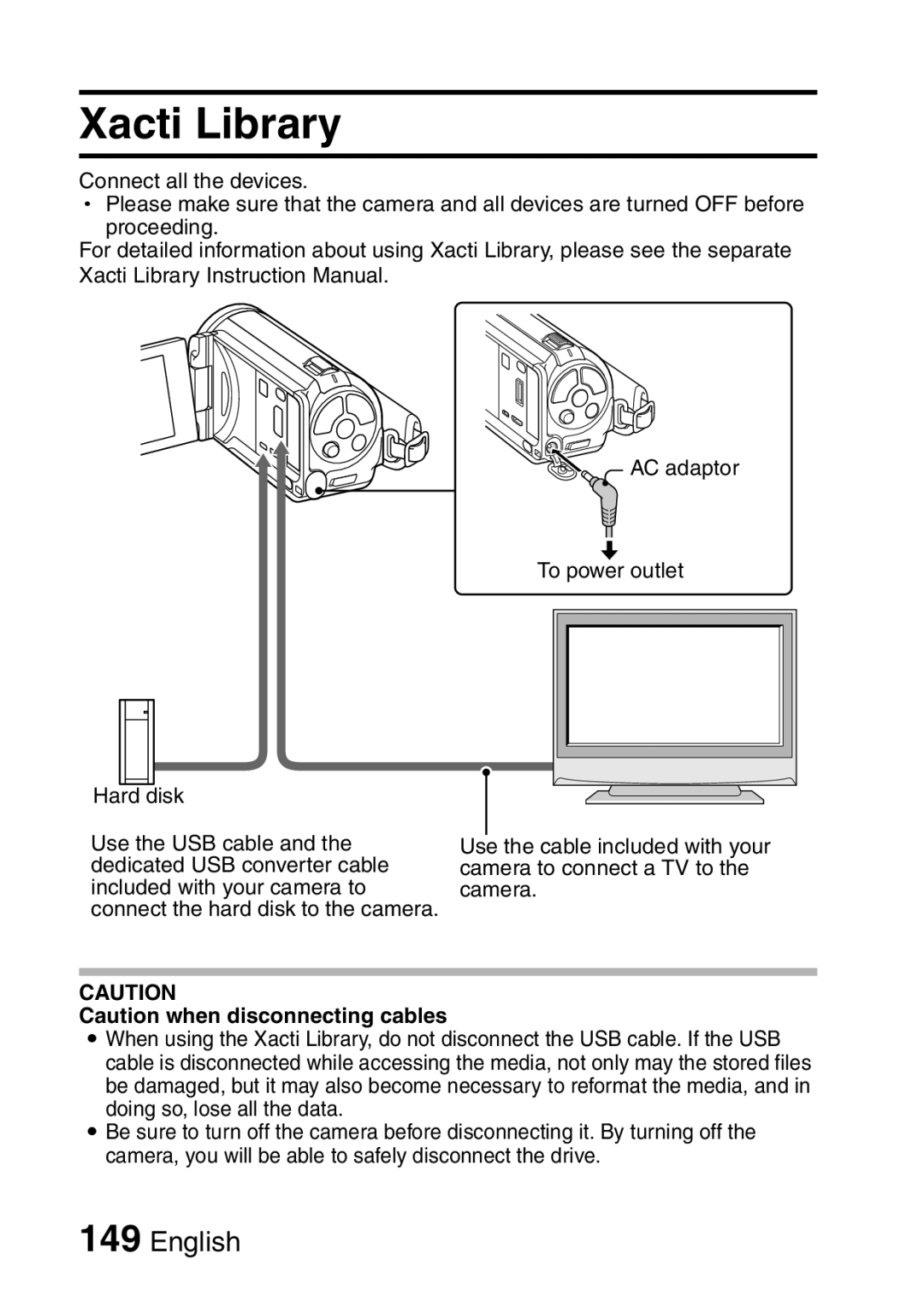 Sanyo VPC-FH1GX, VPC-FH1EX instruction manual Xacti Library 