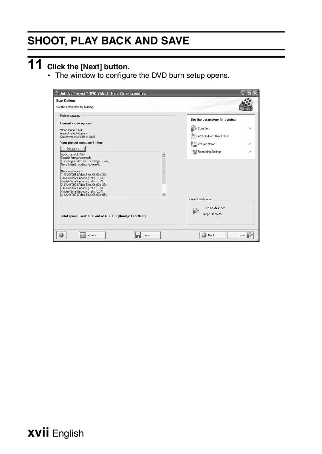 Sanyo VPC-FH1EX, VPC-FH1GX instruction manual Xvii English 