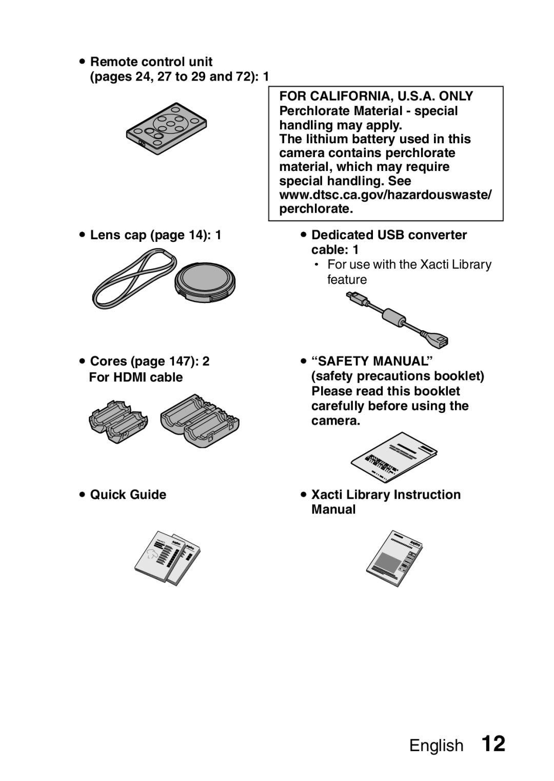 Sanyo VPC-FH1EX, VPC-FH1GX instruction manual For use with the Xacti Library feature 