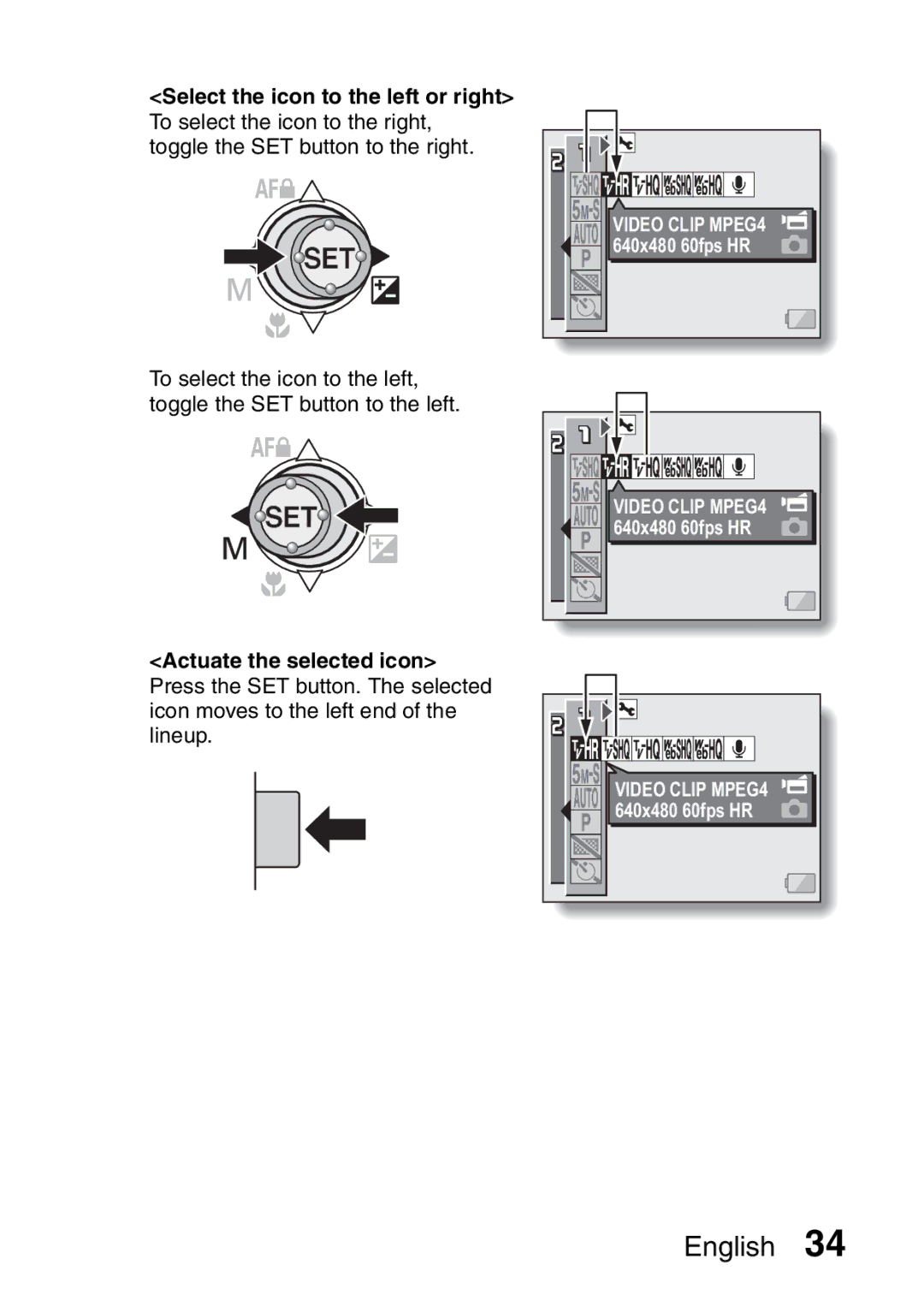 Sanyo VPC-HD1A instruction manual 640x480 60fps HR 