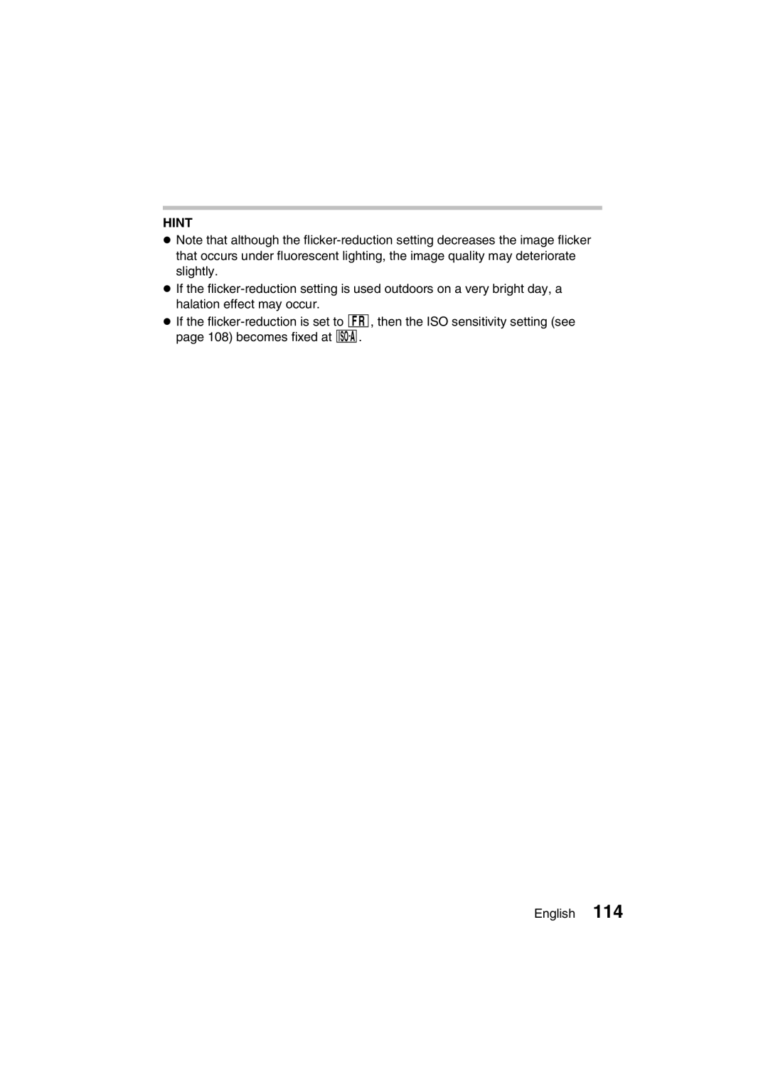 Sanyo VPC-J1EX instruction manual Hint 