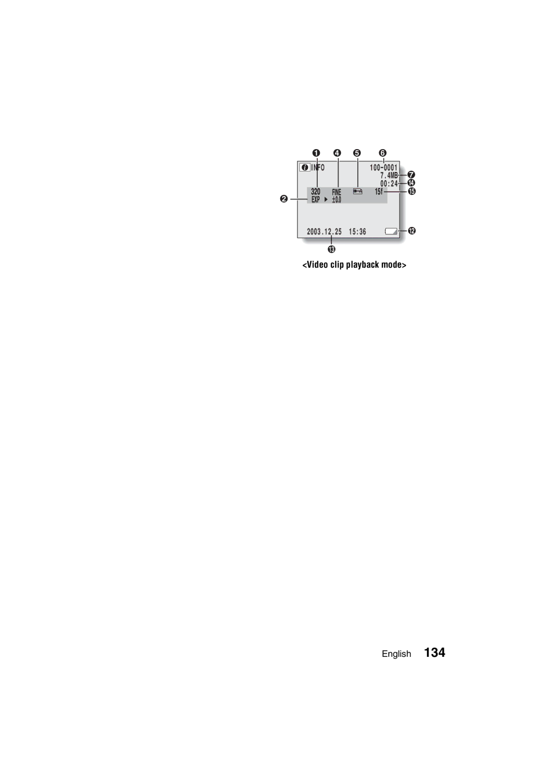 Sanyo VPC-J1EX instruction manual 4MB 0024 2003.12.25 1536 Video clip playback mode 