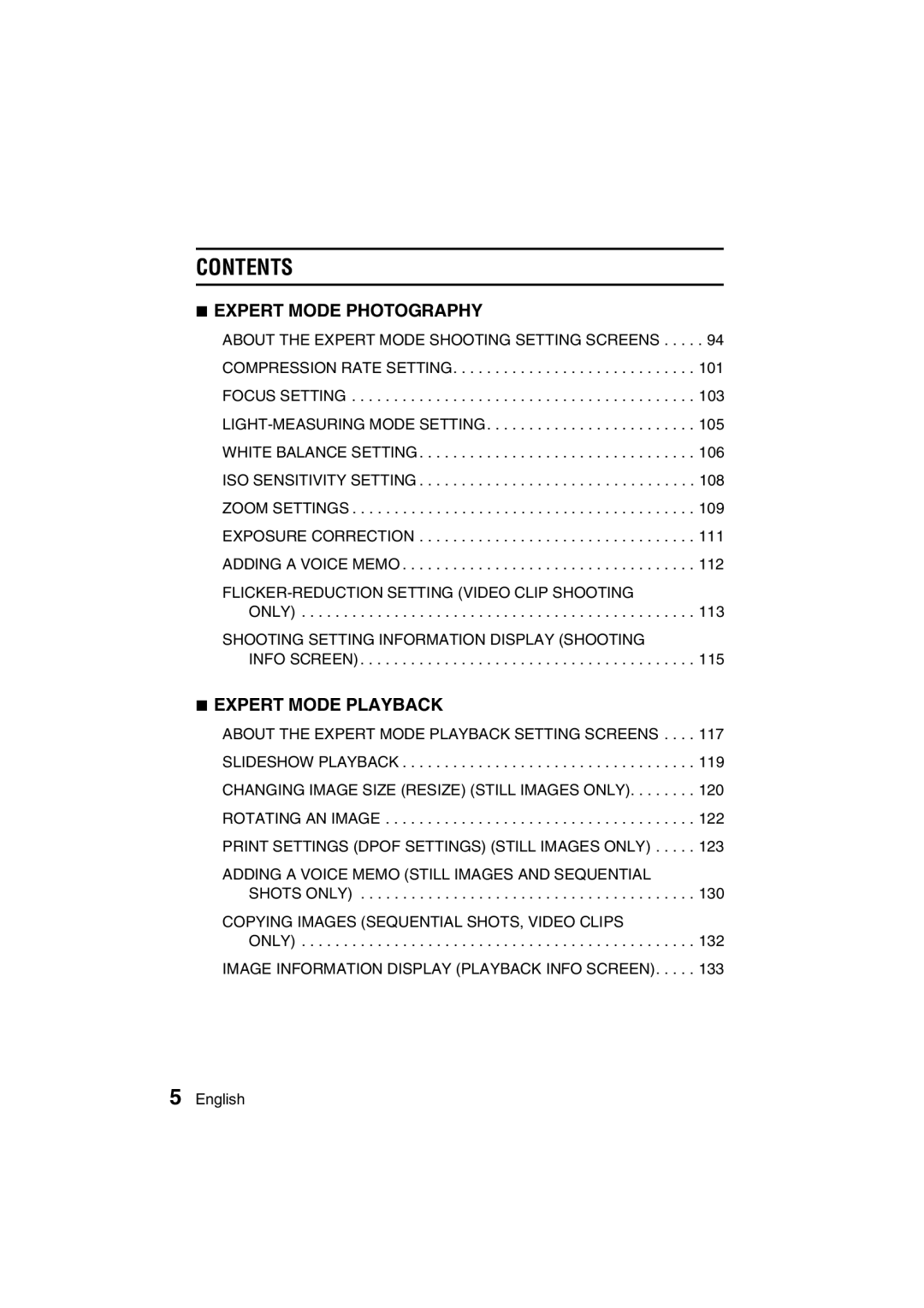 Sanyo VPC-J1EX instruction manual Contents 