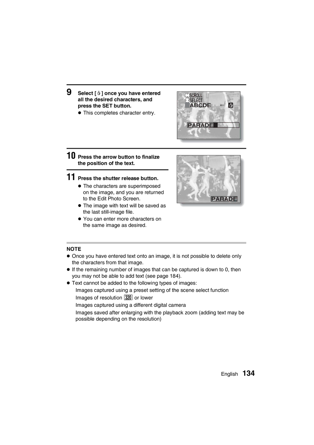 Sanyo VPC-MZ3EX, VPC-MZ3GX instruction manual Parade 