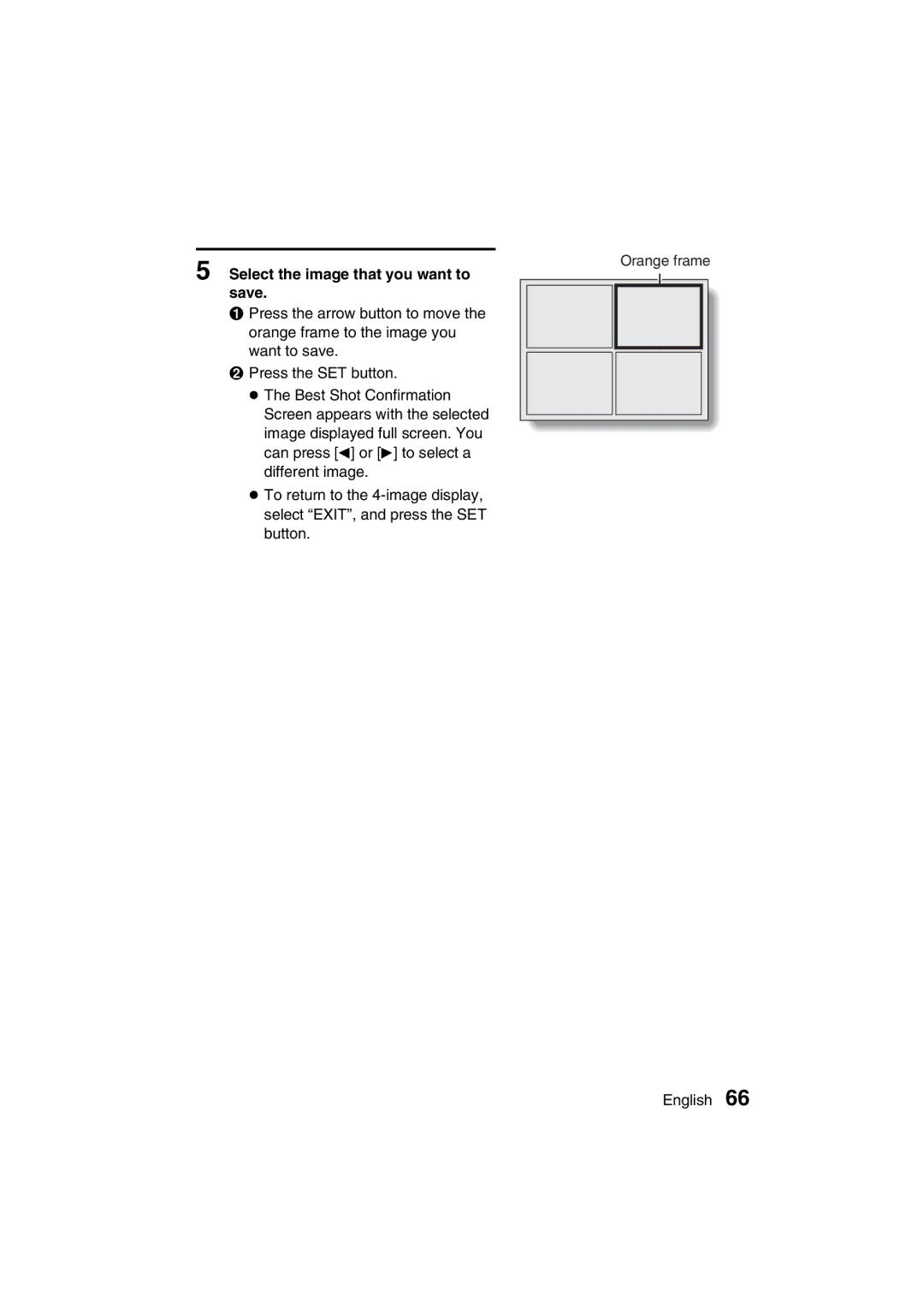 Sanyo VPC-MZ3EX, VPC-MZ3GX instruction manual Select the image that you want to save 