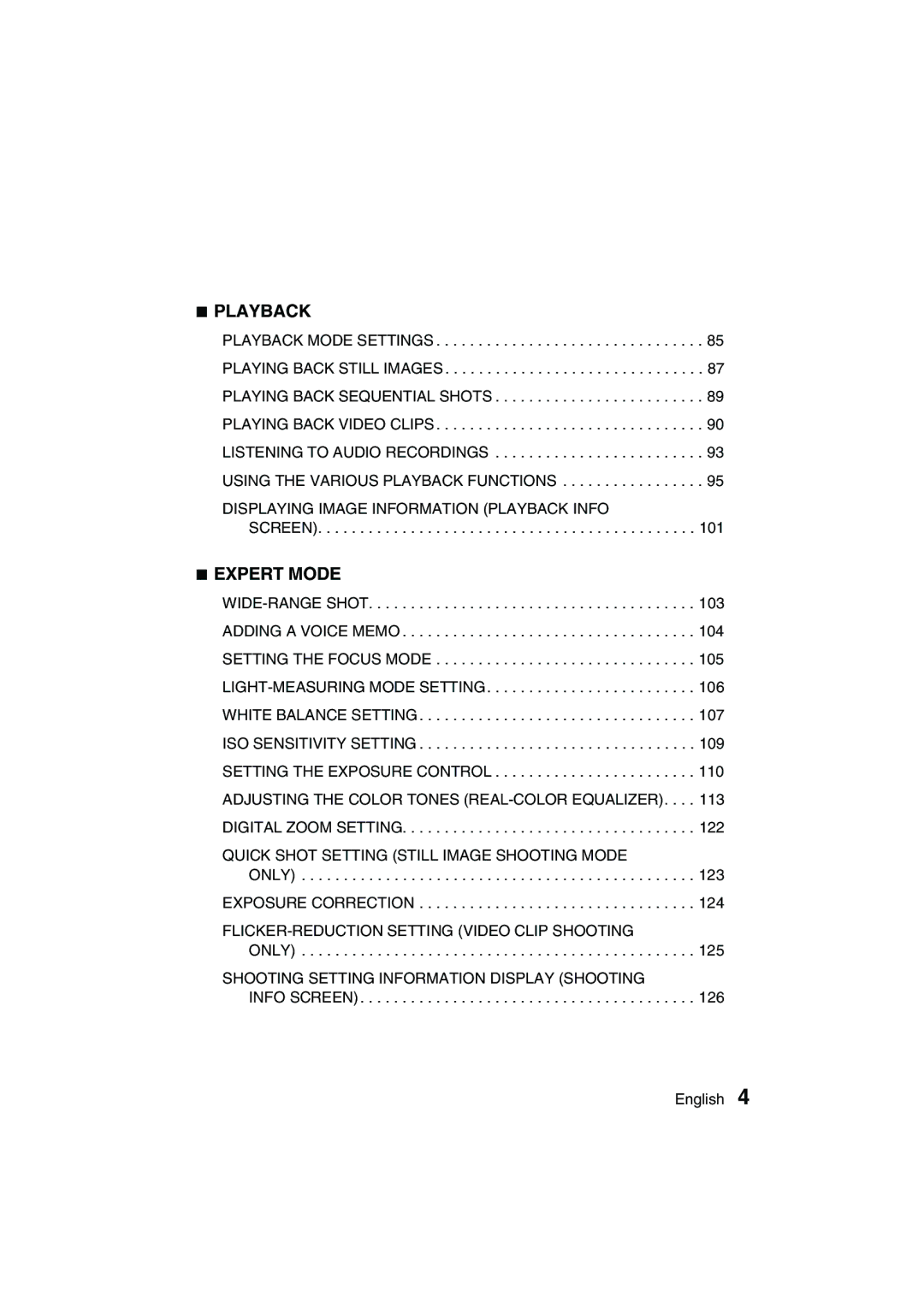 Sanyo VPC-MZ3GX, VPC-MZ3EX instruction manual Playback 