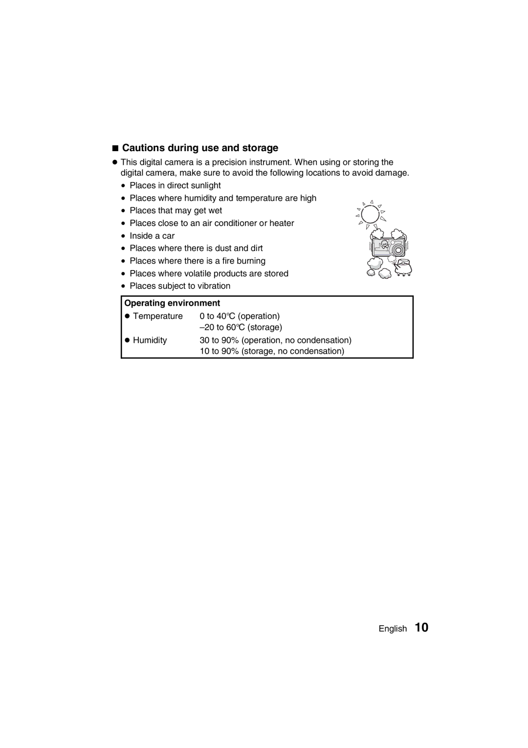 Sanyo VPC-MZ3GX instruction manual Operating environment 