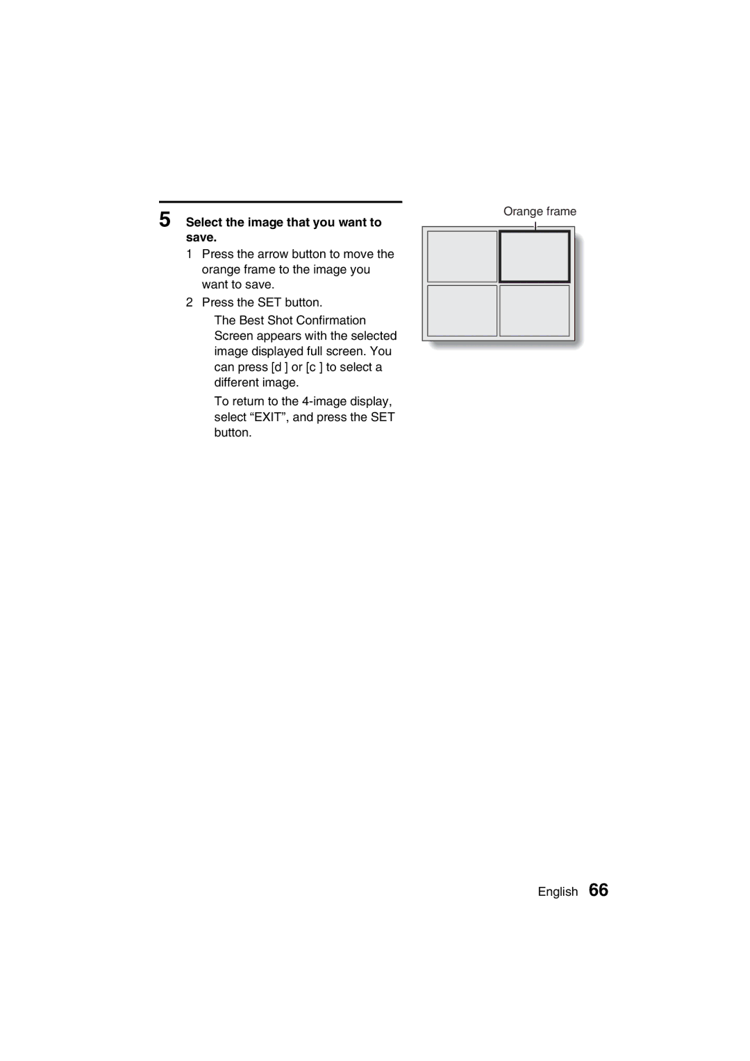 Sanyo VPC-MZ3GX instruction manual Select the image that you want to save 