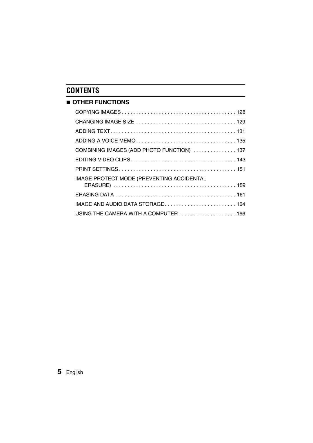 Sanyo VPC-MZ3GX instruction manual Contents 