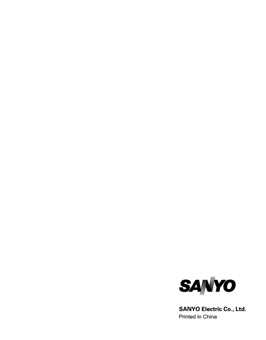 Sanyo VPC-S1085 instruction manual 