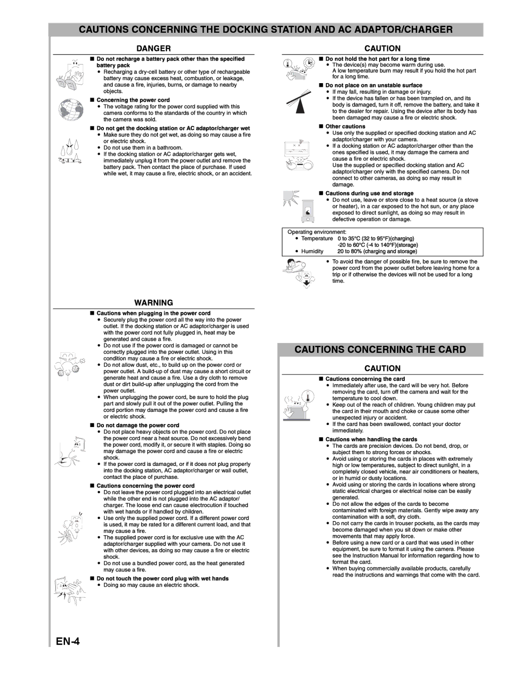 Sanyo VPC-S1415 manual EN-4 