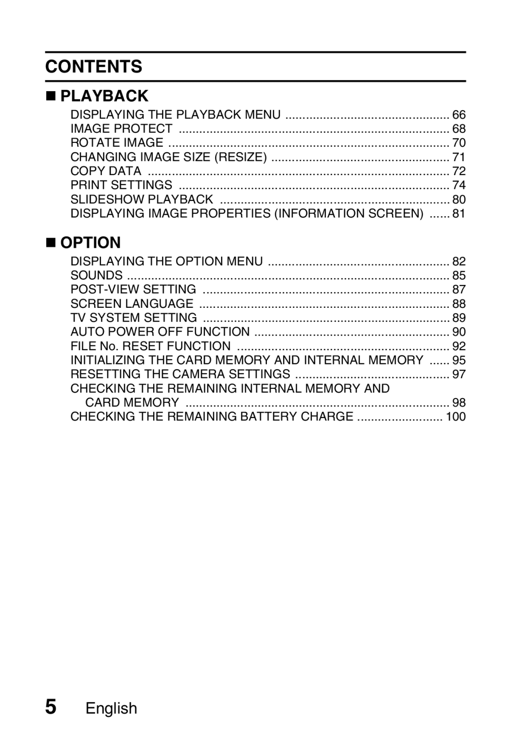 Sanyo VPC-S60 instruction manual Contents 