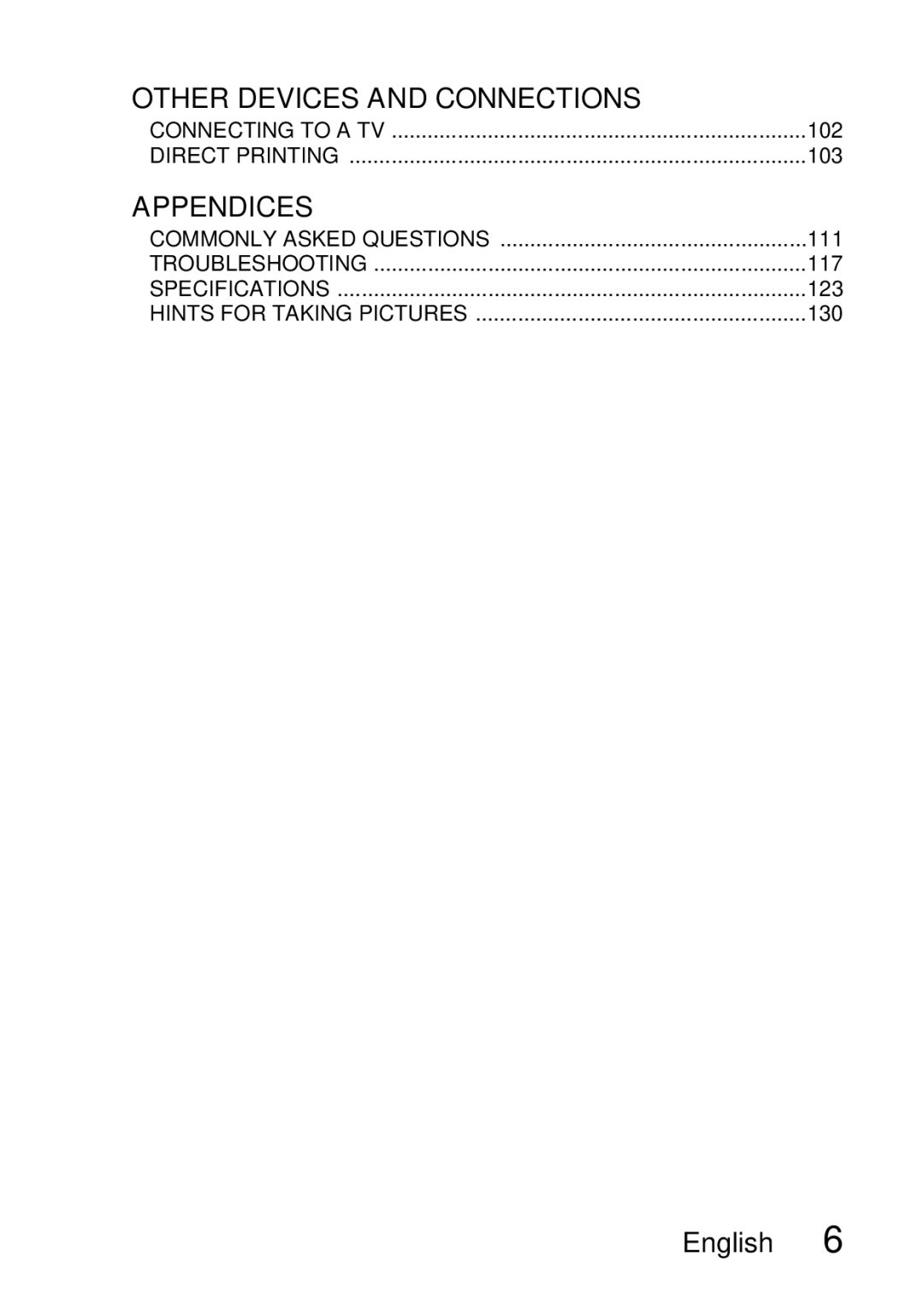 Sanyo VPC-S60 instruction manual „ Other Devices and Connections 