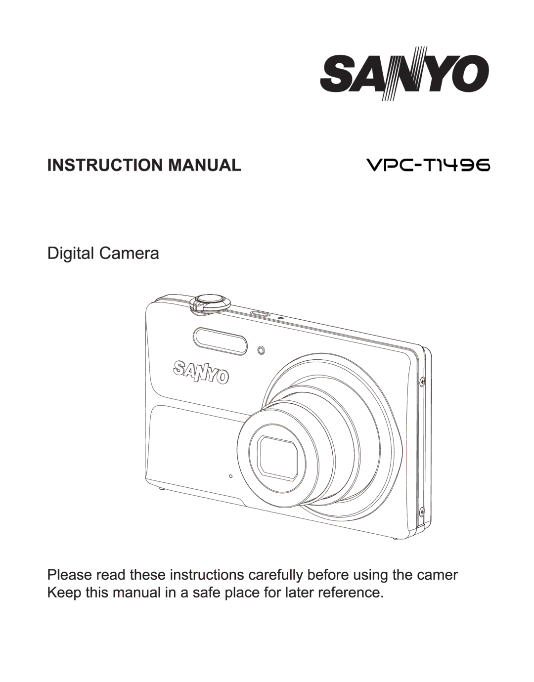 Sanyo VPC-T1496 manual 