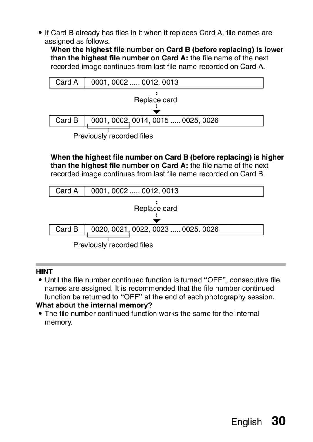 Sanyo VPC-X1200EX, VPC-X1200GX instruction manual What about the internal memory? 