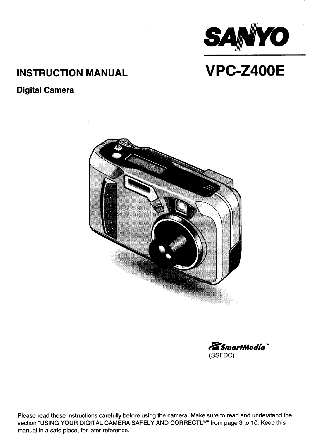 Sanyo vpc-z400e manual 